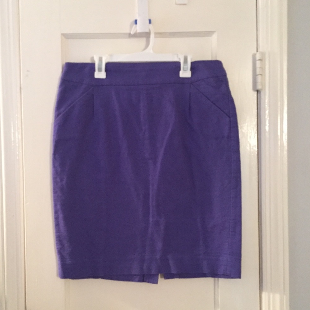JCrew Size 10 Purple Pencil Skirt